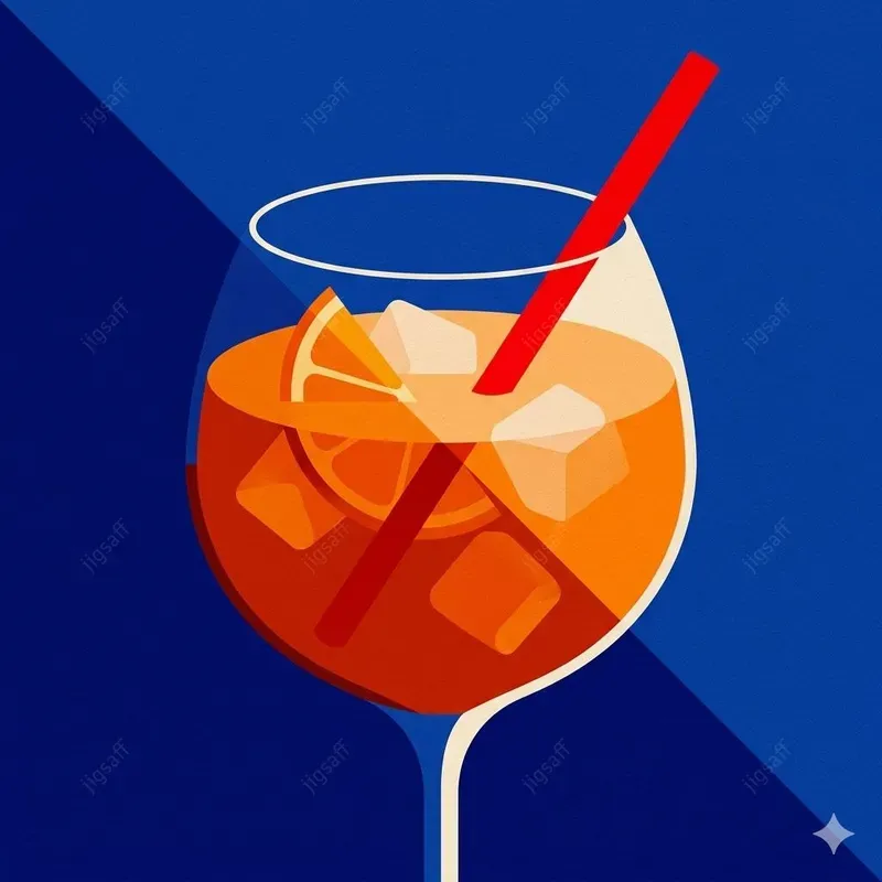 Minimalist Popart Cocktail Illustrations