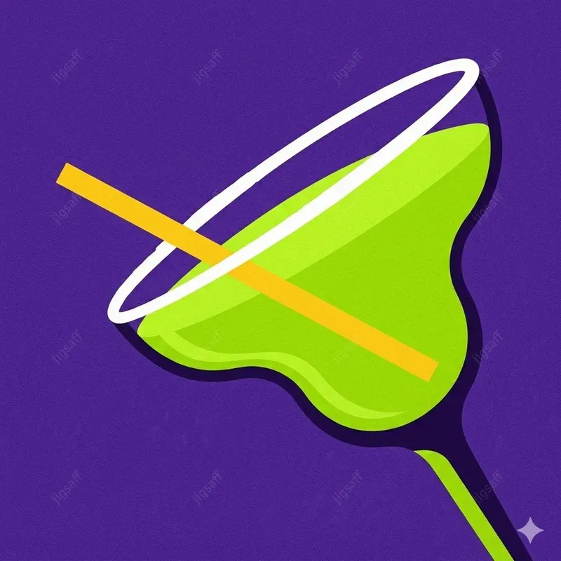 Minimalist Popart Cocktail Illustrations