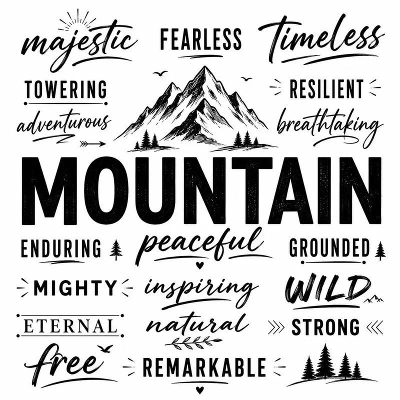 Minimalist Typography Word Art Sets