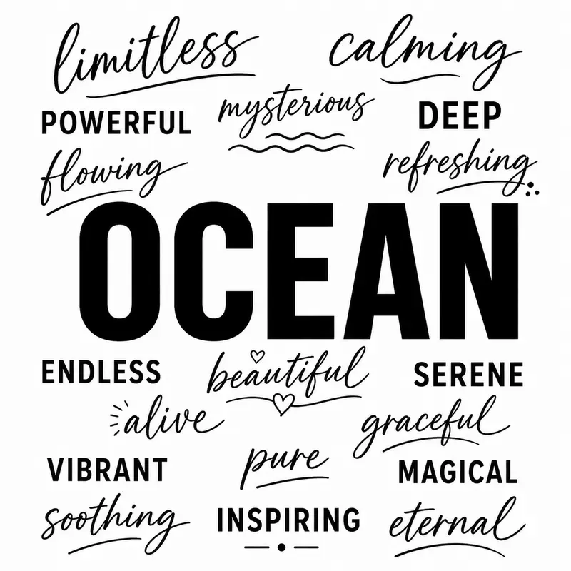 Minimalist Typography Word Art Sets