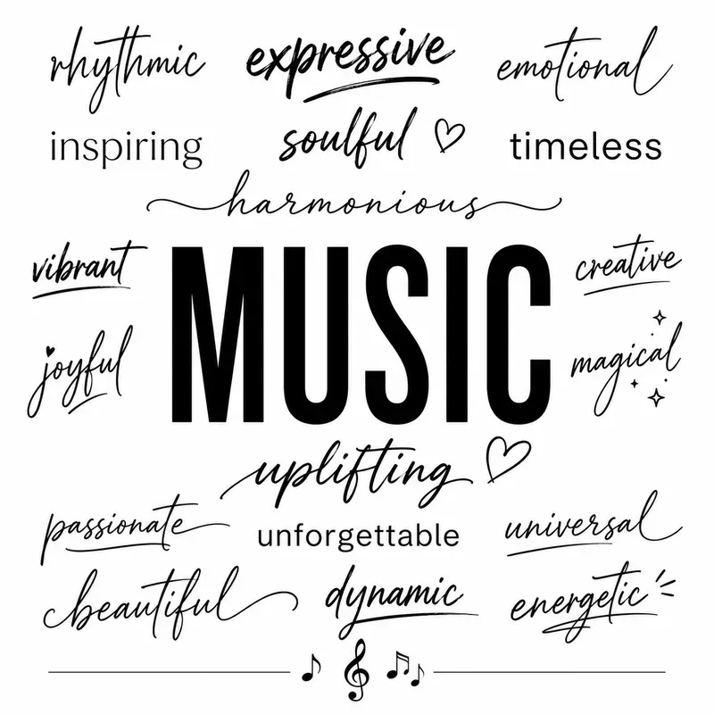 Minimalist Typography Word Art Sets
