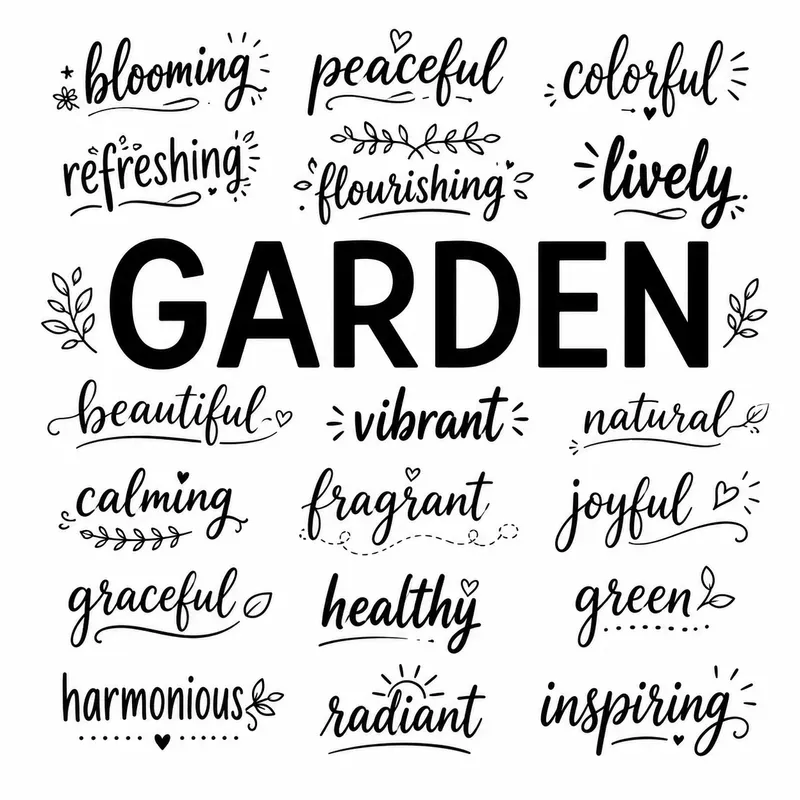 Minimalist Typography Word Art Sets