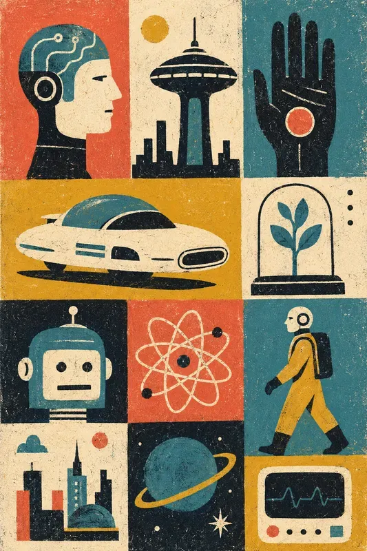 Modular Retro Collage Posters