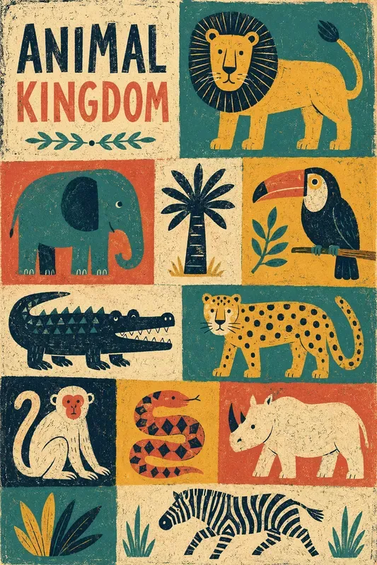 Modular Retro Collage Posters