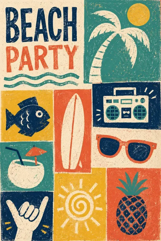 Modular Retro Collage Posters
