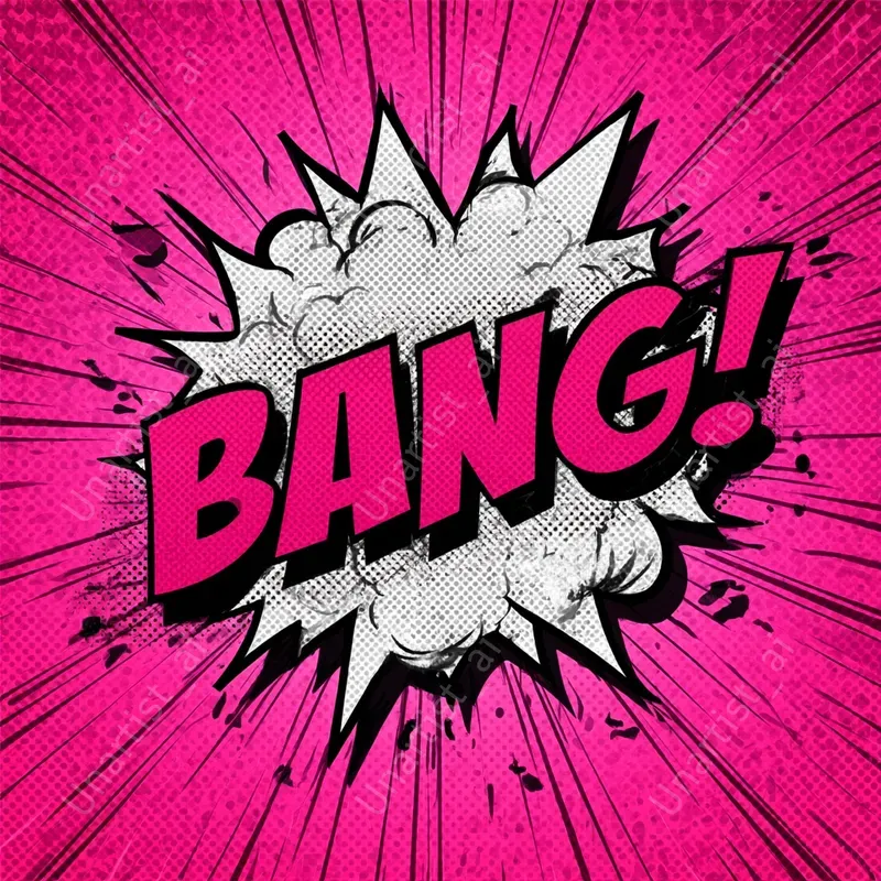 Comic Book Onomatopoeia Starbursts