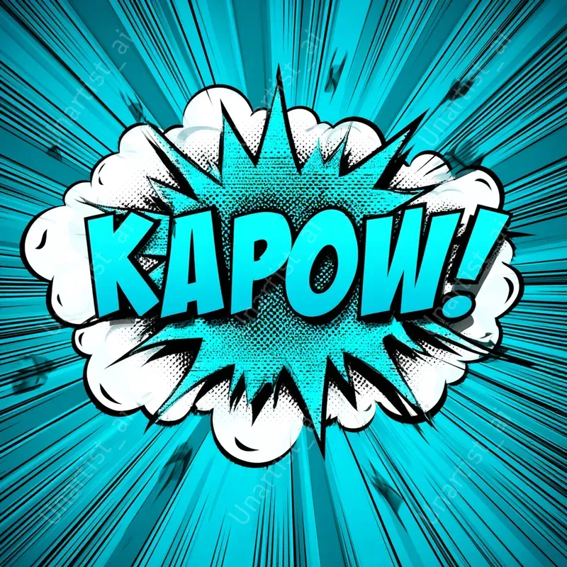 Comic Book Onomatopoeia Starbursts