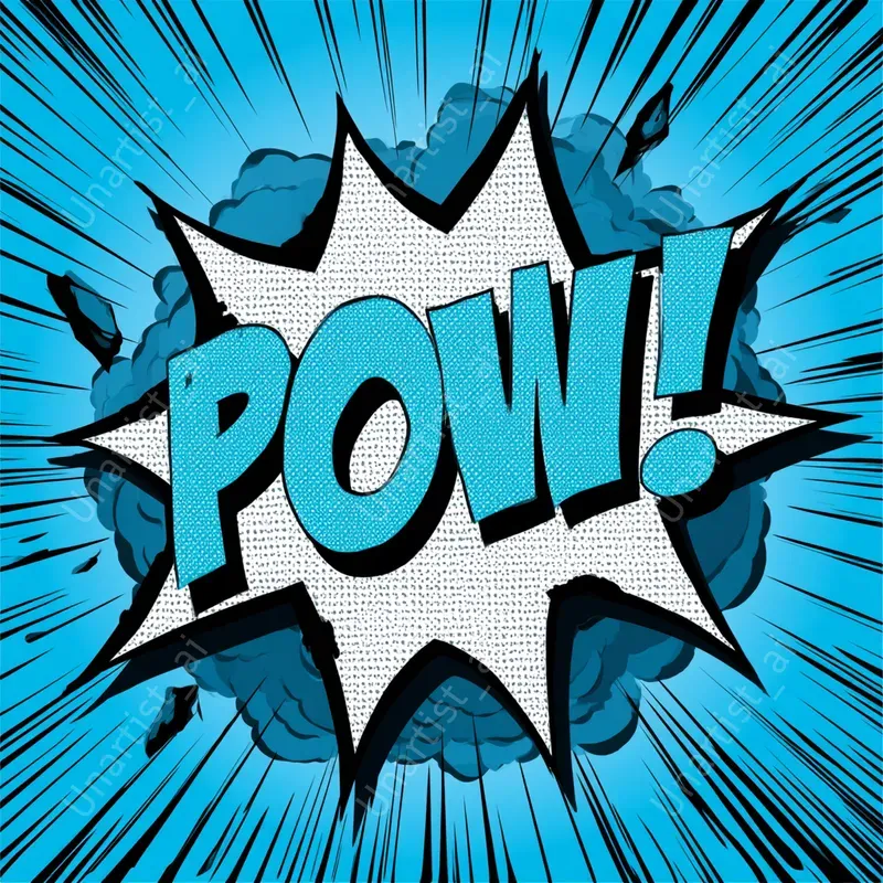 Comic Book Onomatopoeia Starbursts