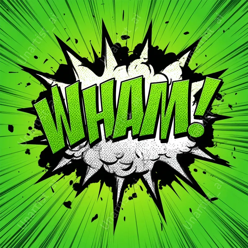 Comic Book Onomatopoeia Starbursts