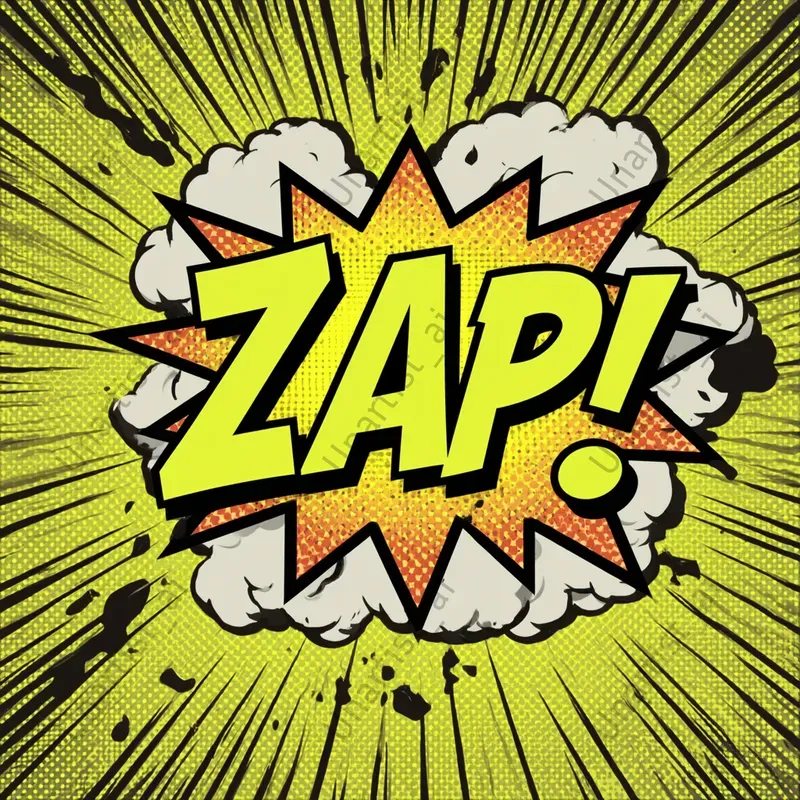 Comic Book Onomatopoeia Starbursts