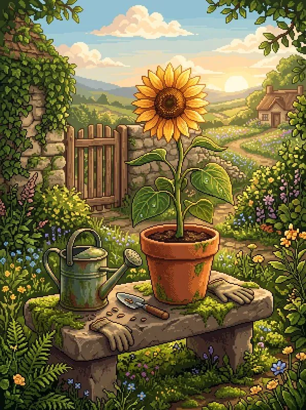 Nostalgic Pixel Art Cozy Aesthetics