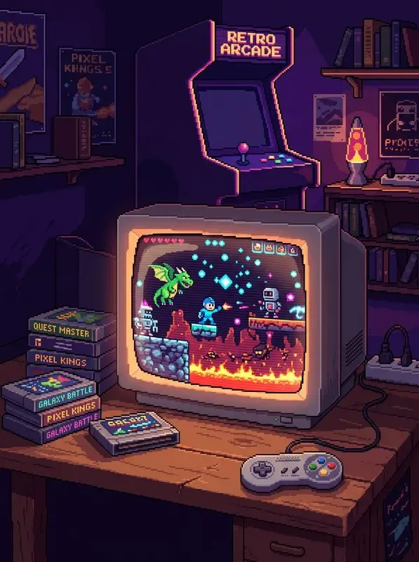 Nostalgic Pixel Art Cozy Aesthetics