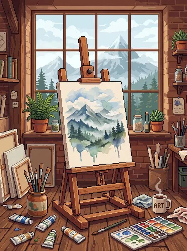 Nostalgic Pixel Art Cozy Aesthetics