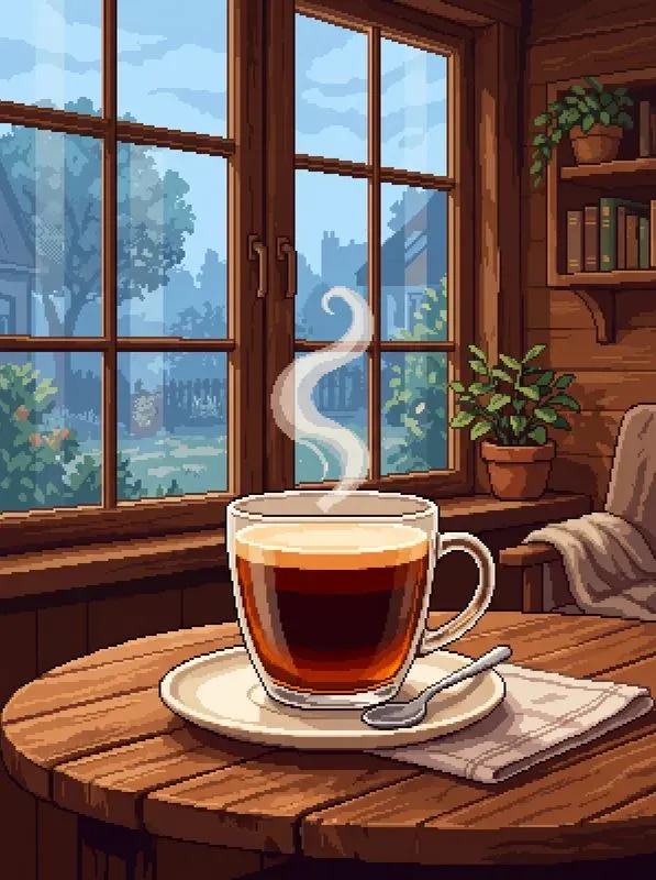Nostalgic Pixel Art Cozy Aesthetics