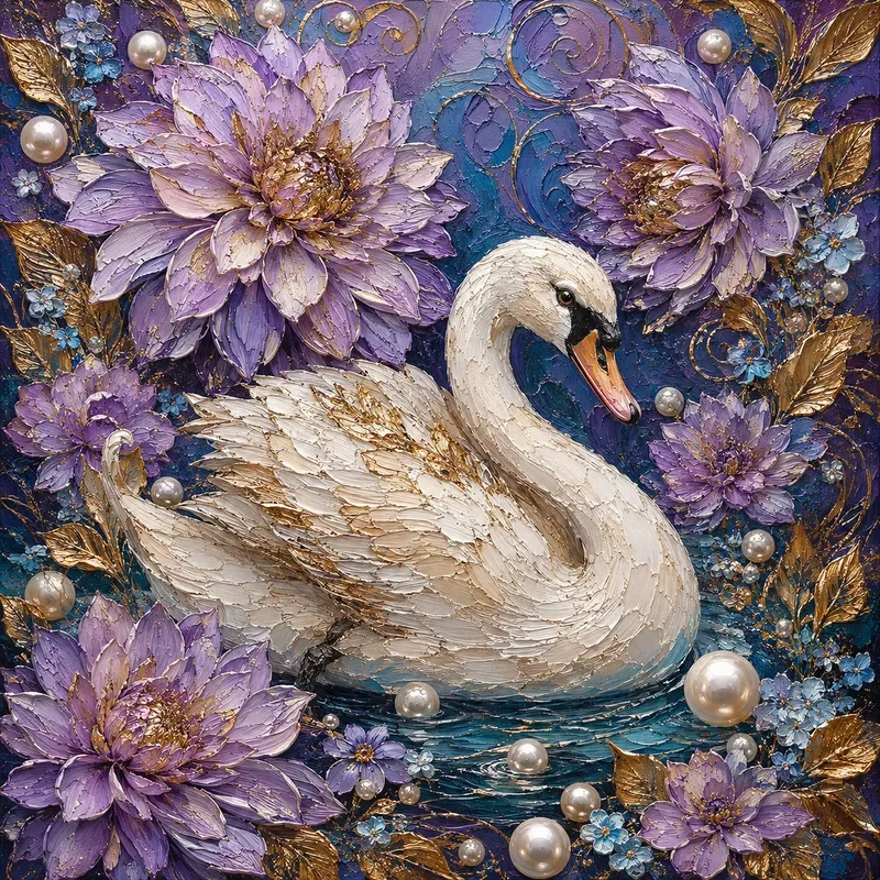 Jeweltoned Impasto Animal Portraits