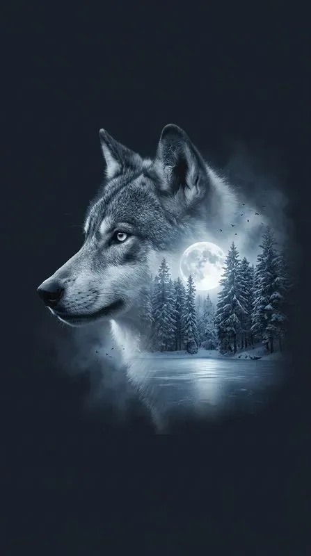 Moody Double Exposure Wildlife Portraits