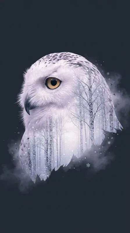 Moody Double Exposure Wildlife Portraits