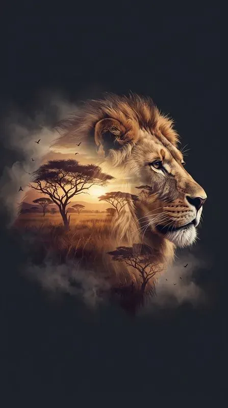 Moody Double Exposure Wildlife Portraits