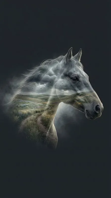 Moody Double Exposure Wildlife Portraits