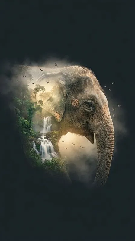 Moody Double Exposure Wildlife Portraits
