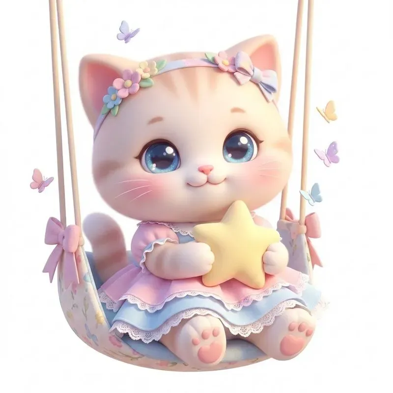 Ultracute Pastel Kawaii Swing Babies