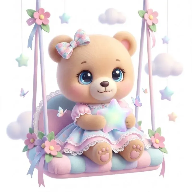 Ultracute Pastel Kawaii Swing Babies