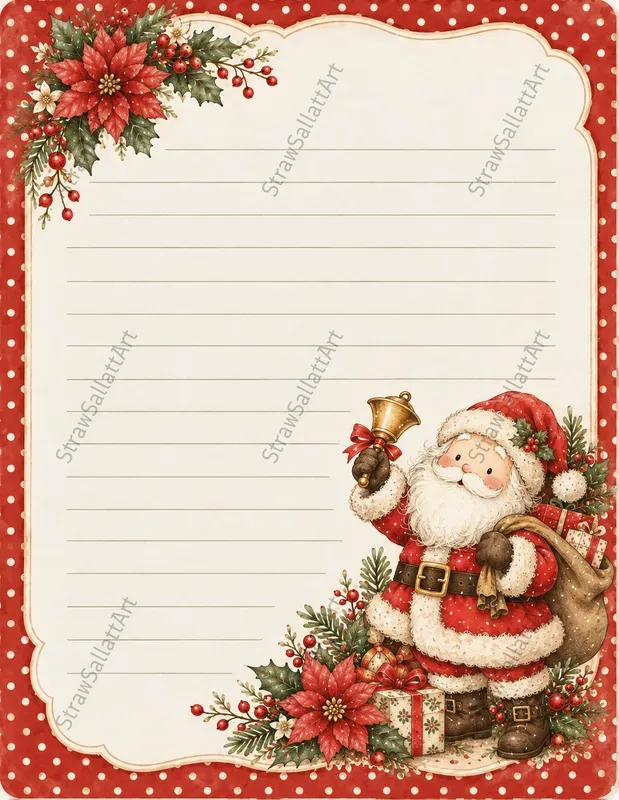 Vintage Christmas Junk Journal Postcards
