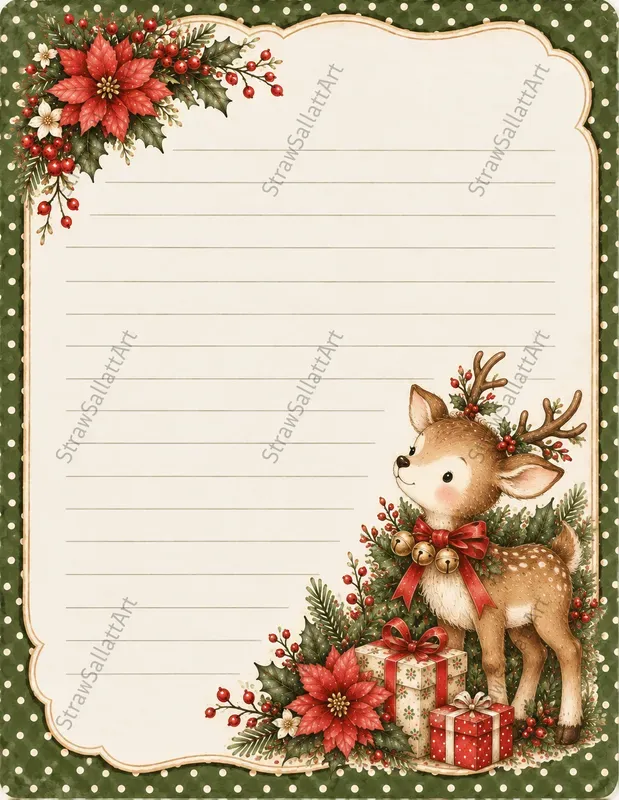 Vintage Christmas Junk Journal Postcards