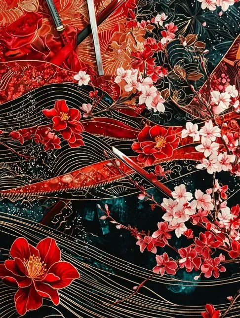 Exotic Floral Art Deco Tees