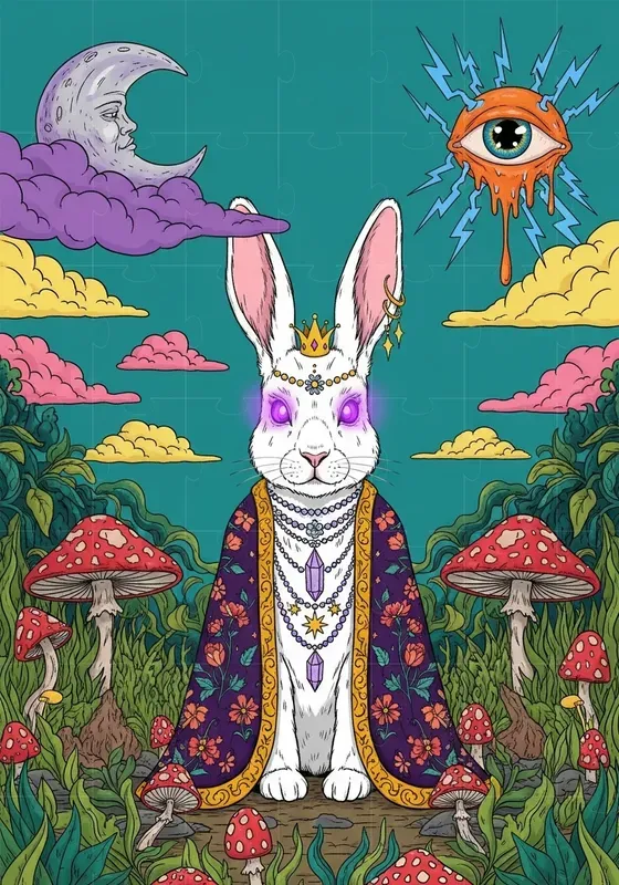 Psychedelic Mystic Animal Worlds