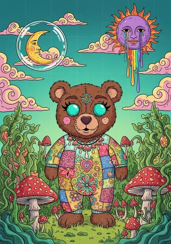 Psychedelic Mystic Animal Worlds
