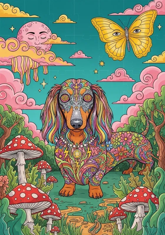 Psychedelic Mystic Animal Worlds
