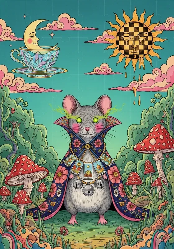 Psychedelic Mystic Animal Worlds