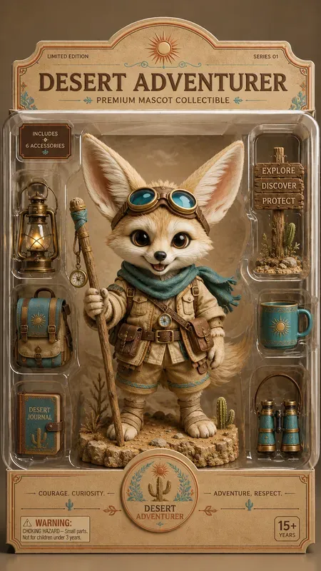 Collectible Mascot Packaging Generator