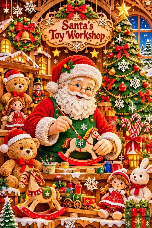 Magical 3D Christmas Paper Cut Art