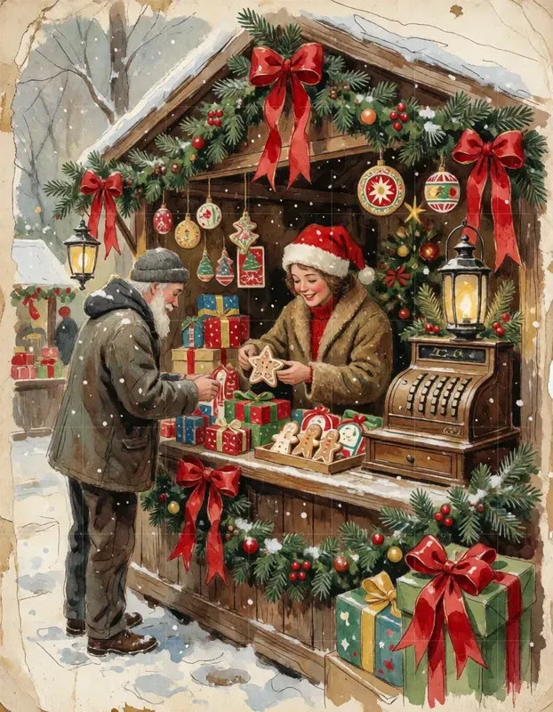 Vintage Christmas Scenes