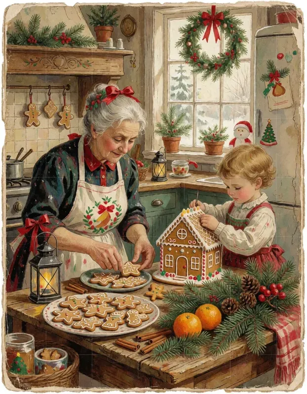 Vintage Christmas Scenes