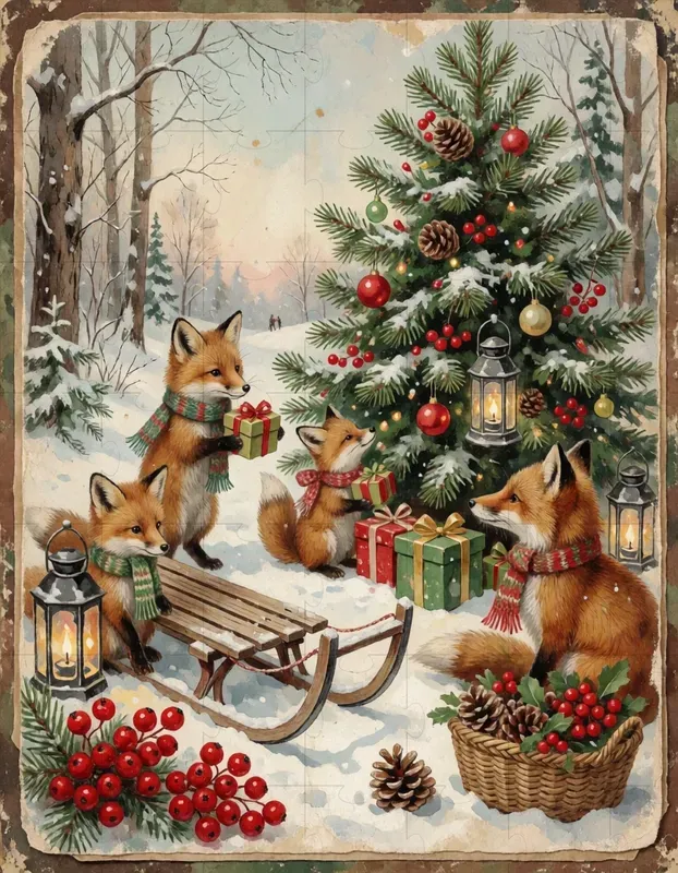Vintage Christmas Scenes