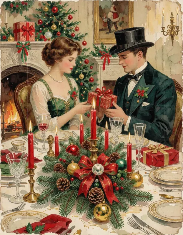 Vintage Christmas Scenes