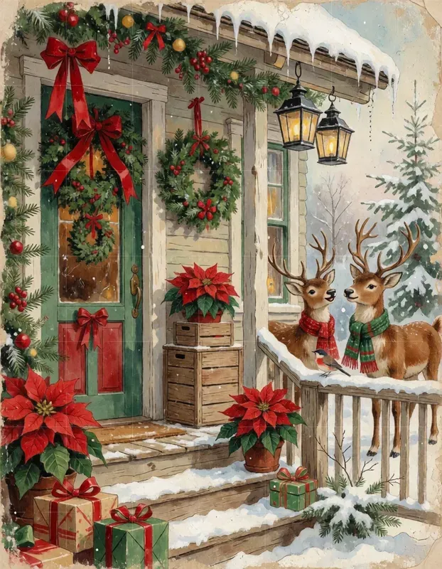 Vintage Christmas Scenes