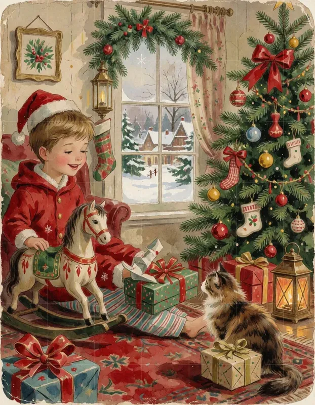 Vintage Christmas Scenes