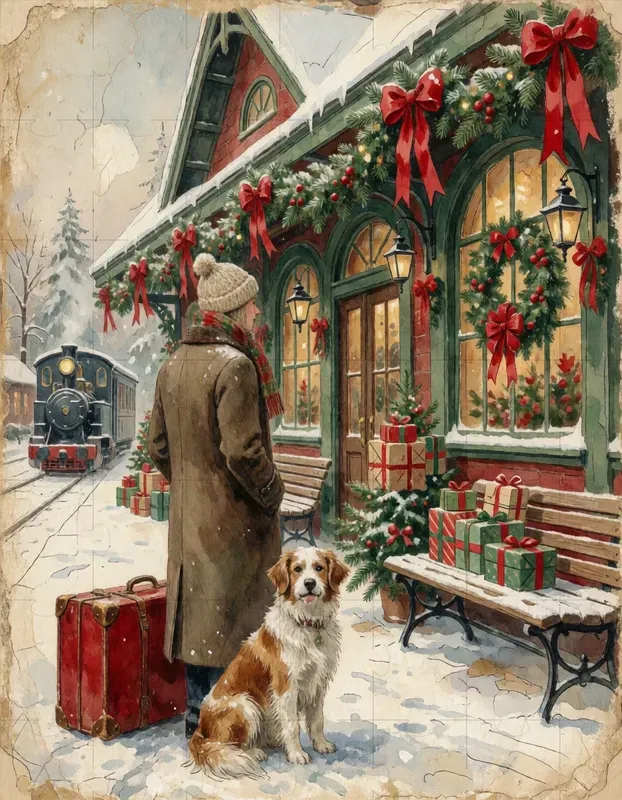 Vintage Christmas Scenes