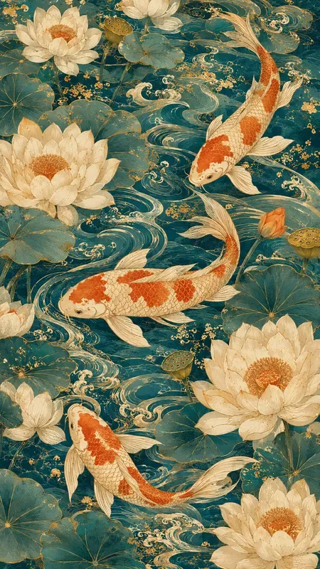Vintage Refined Vivid Kimono Patterns