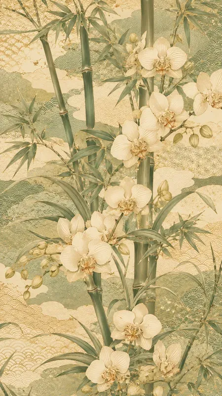 Vintage Refined Vivid Kimono Patterns