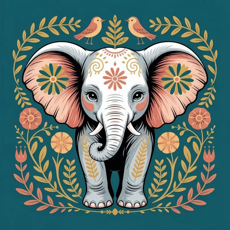 Whimsical Folk Art Animal Generator