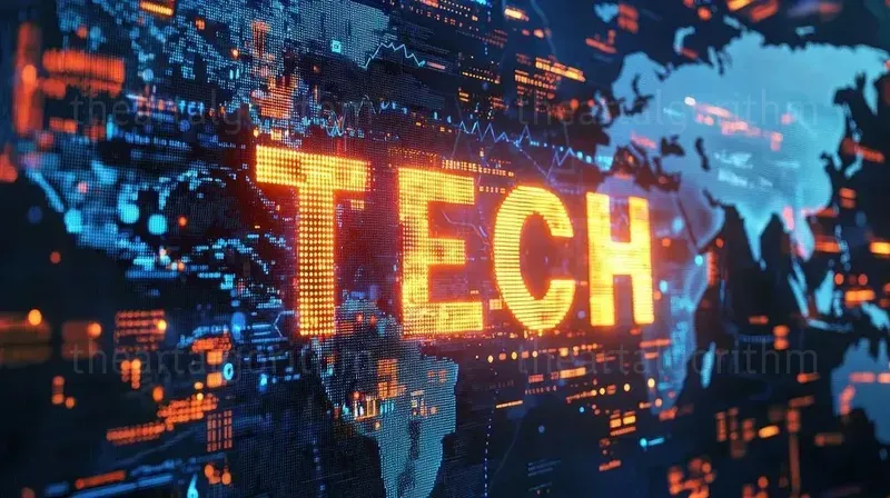 Futuristic Neon Hightech Words
