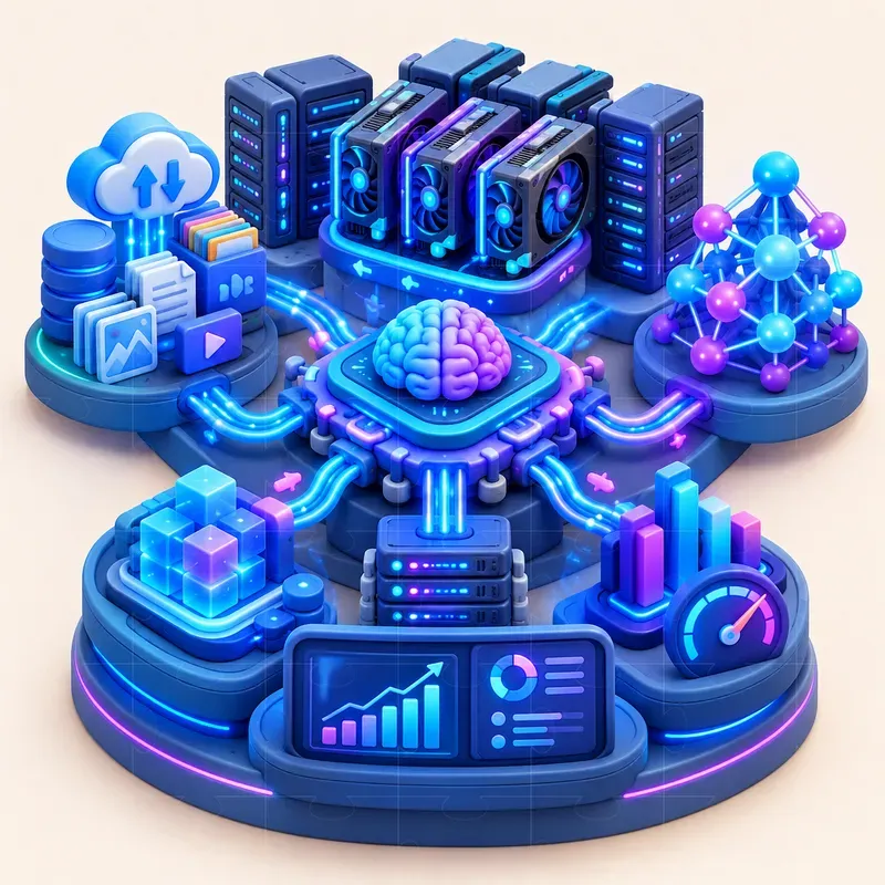 3D Claymorphic Tech Infographics