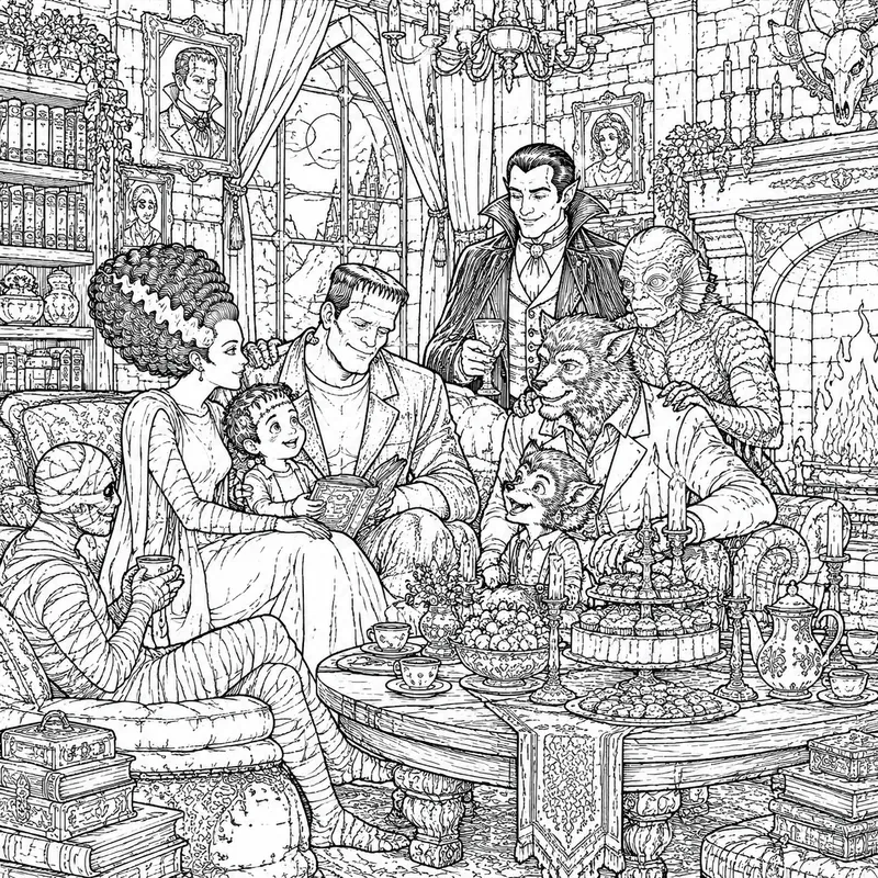 Magical Halloween Coloring Books