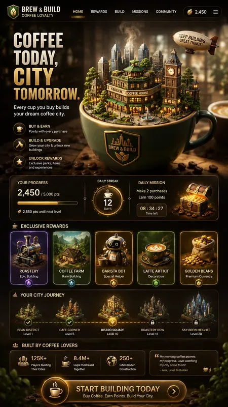 Gamified Rewards Landing Pages