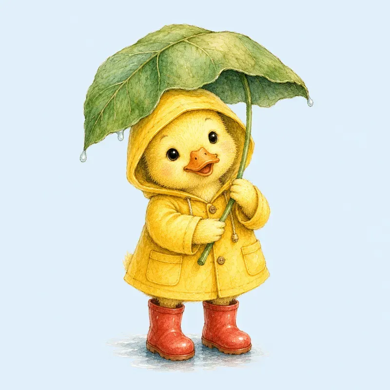 Whimsical Storybook Watercolor Cliparts
